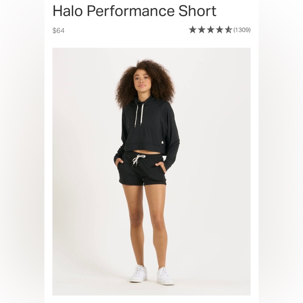 Vuori Halo Performance short black size medium